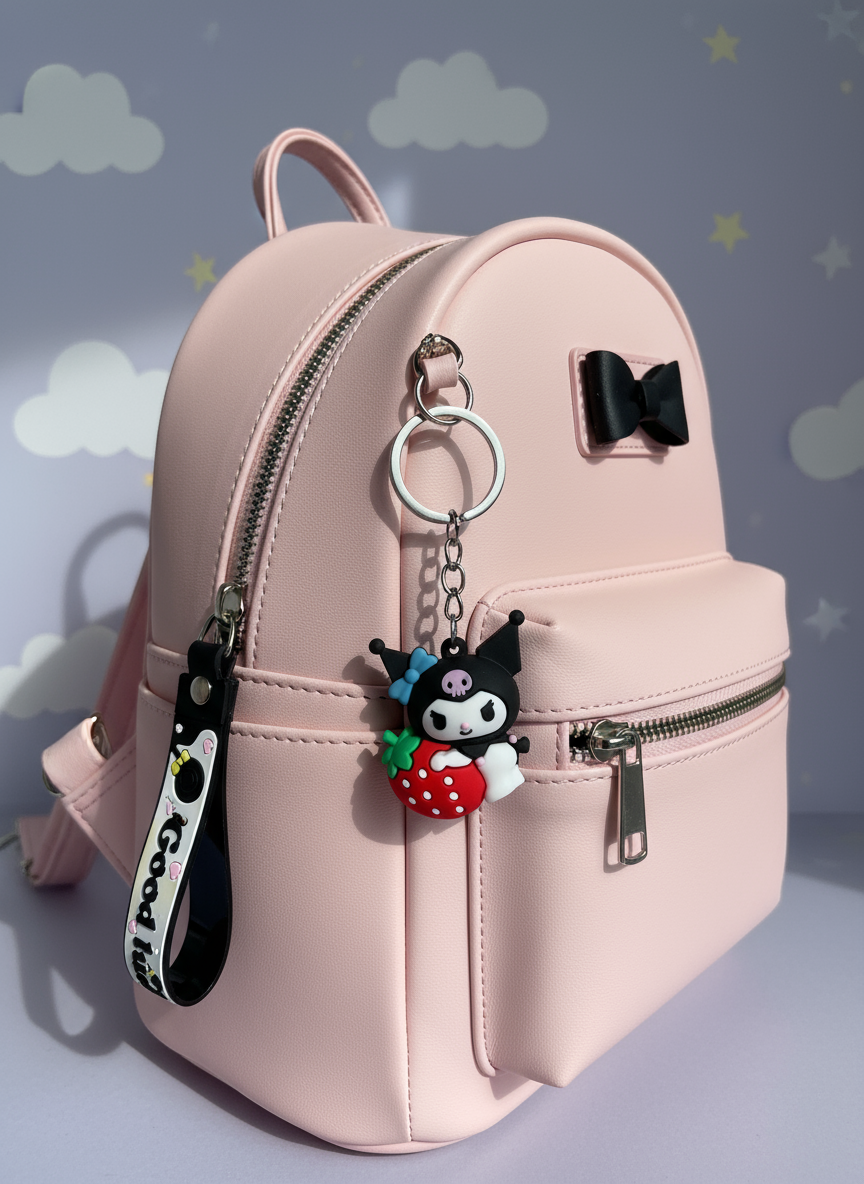 StrawBear Keychain – Berry Cute & Huggable