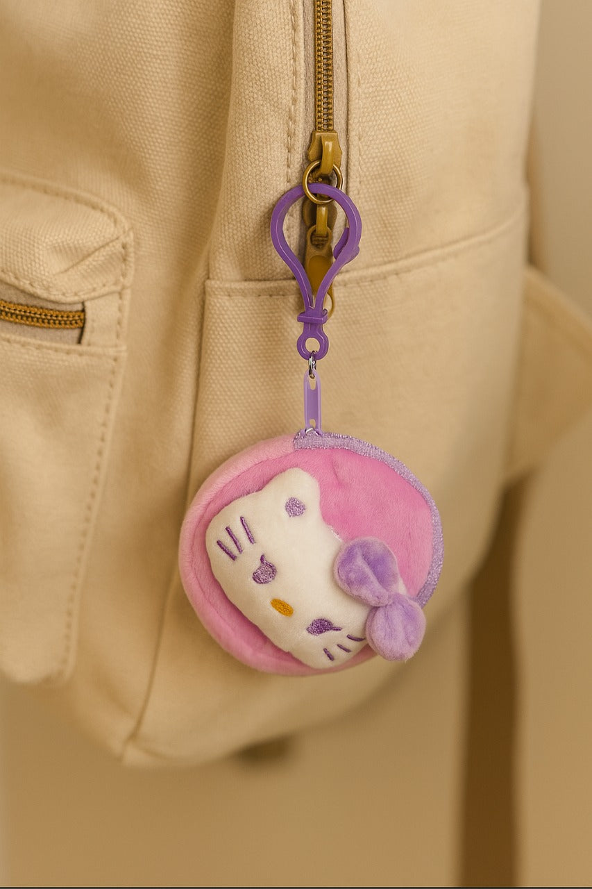 Kitty Pouchie Pink – Cute Pink Pouch Keychain