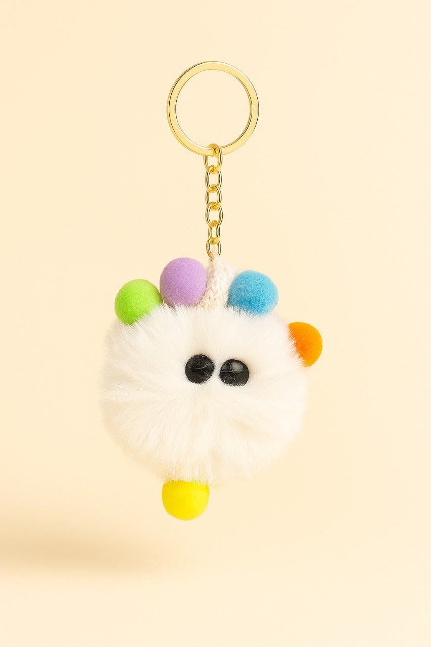 🌈 Rainbow Pookie Keychain – Soft, Colorful & Collectible