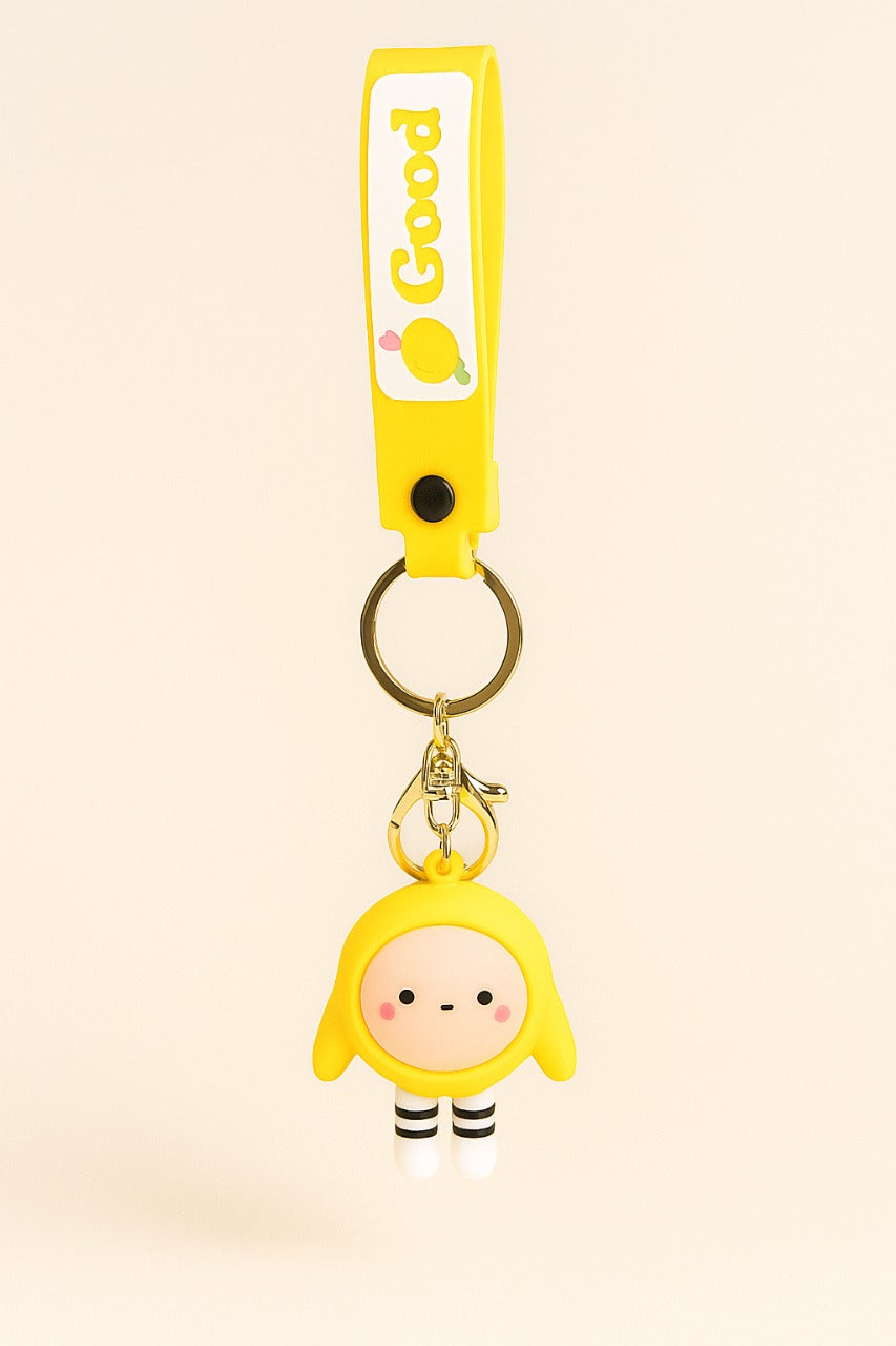 Sunny Smiley Keychain – Cheerful, Soft & Adorable