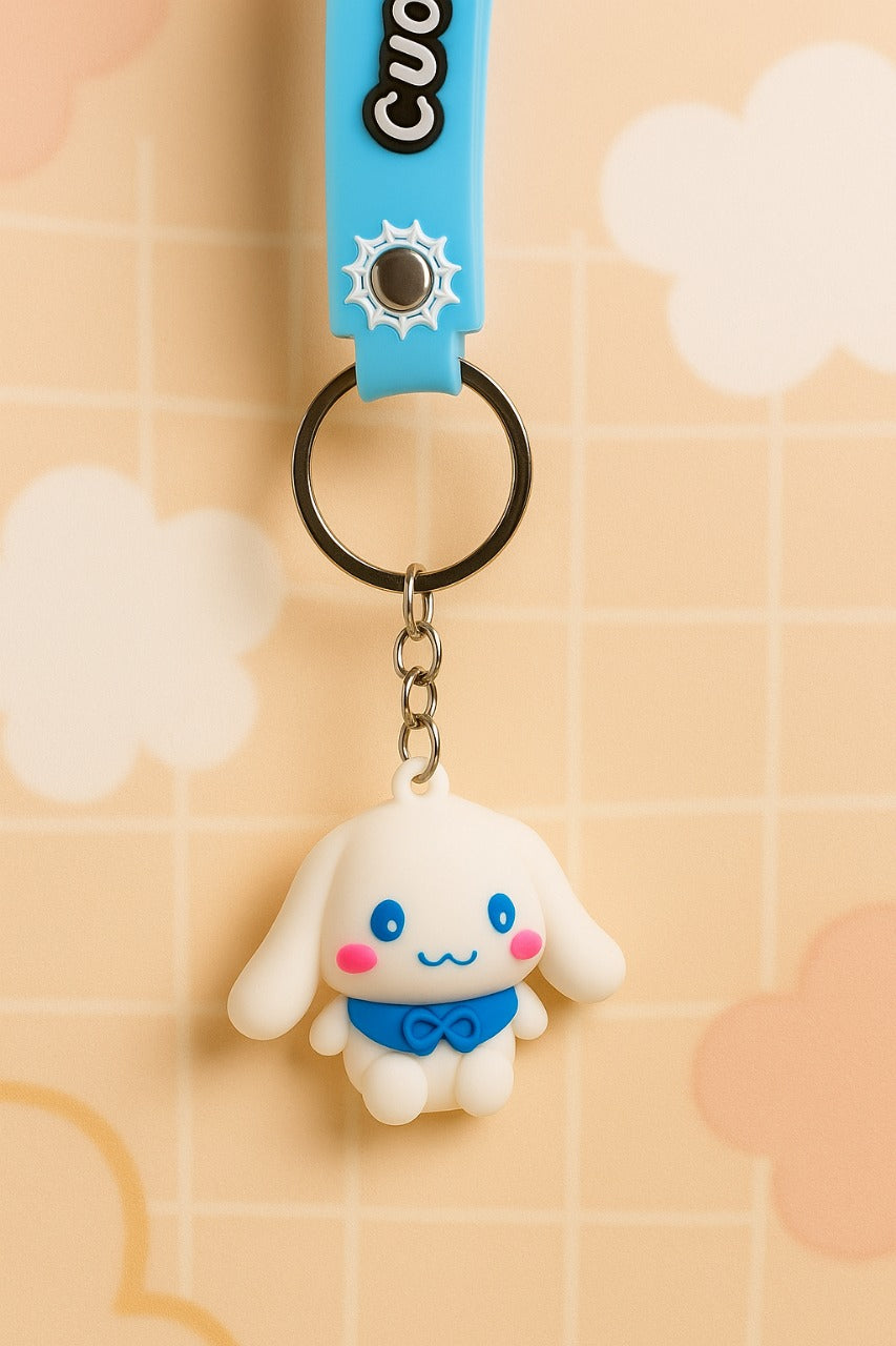 Cartoon Pet Keyie – Cute White Keychain
