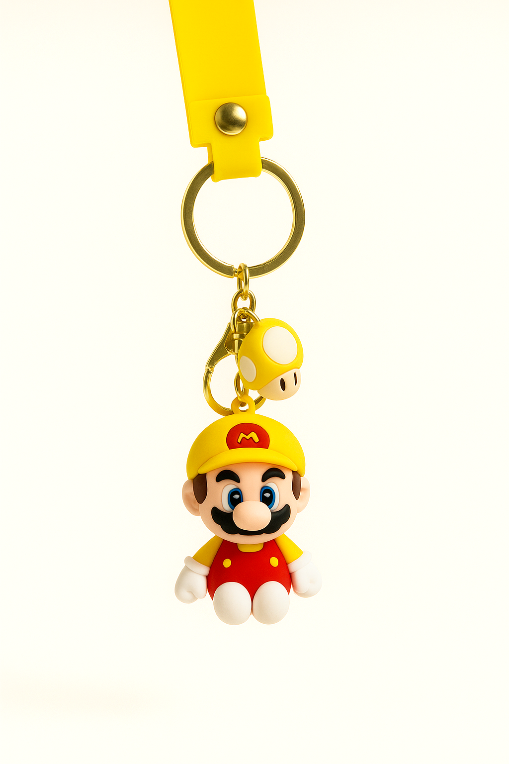 💛 Yellow Super Mario Keychain – Adorable & Fun