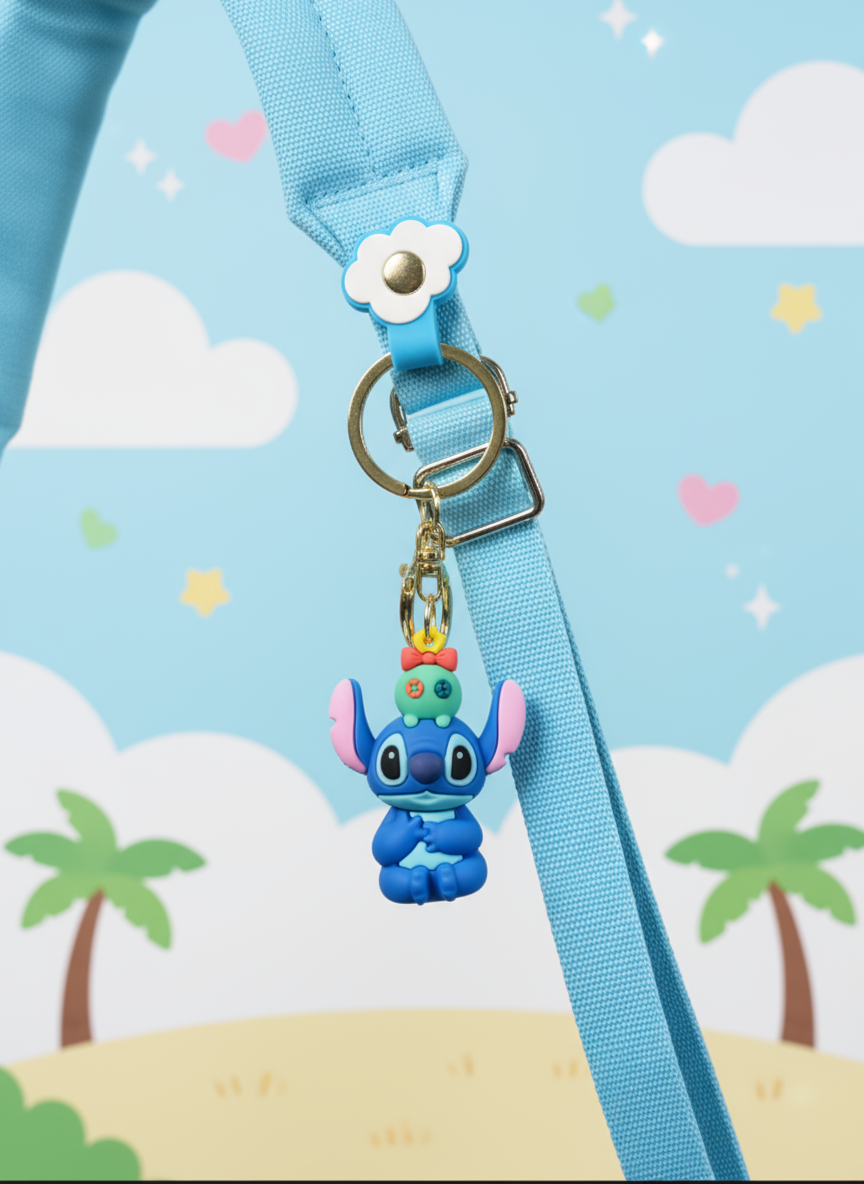 Cute Stitch Keychain – Mischief & Cuddles