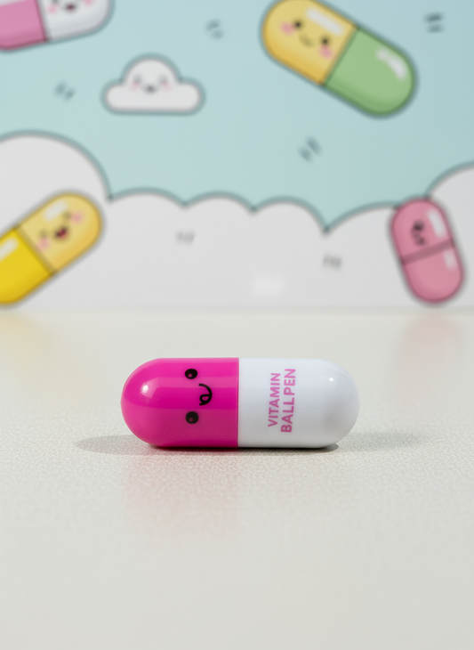 Cute Capsule Pen Set – Pack of 3