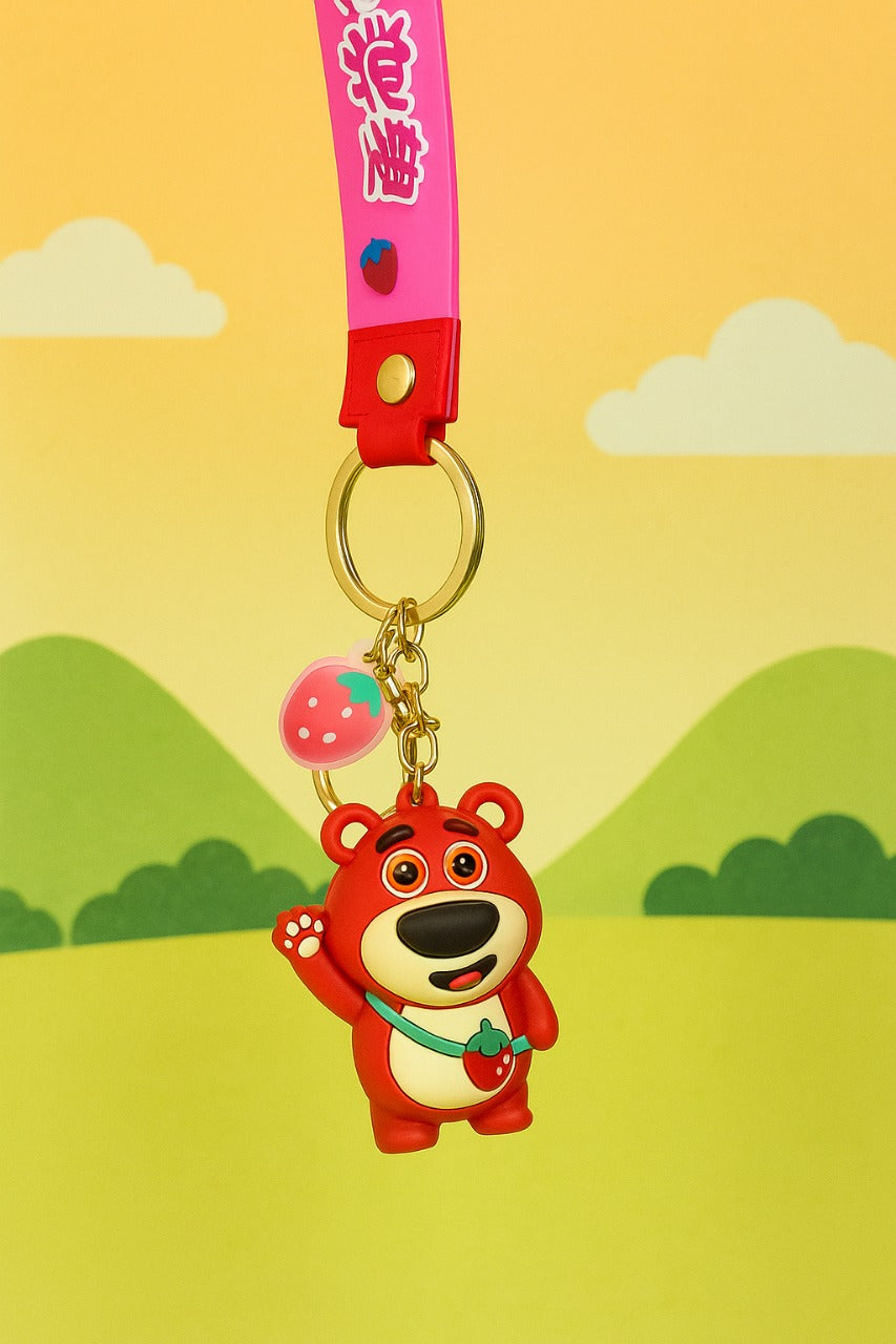 Red Bear Keychain – Cute, Bright & Collectible