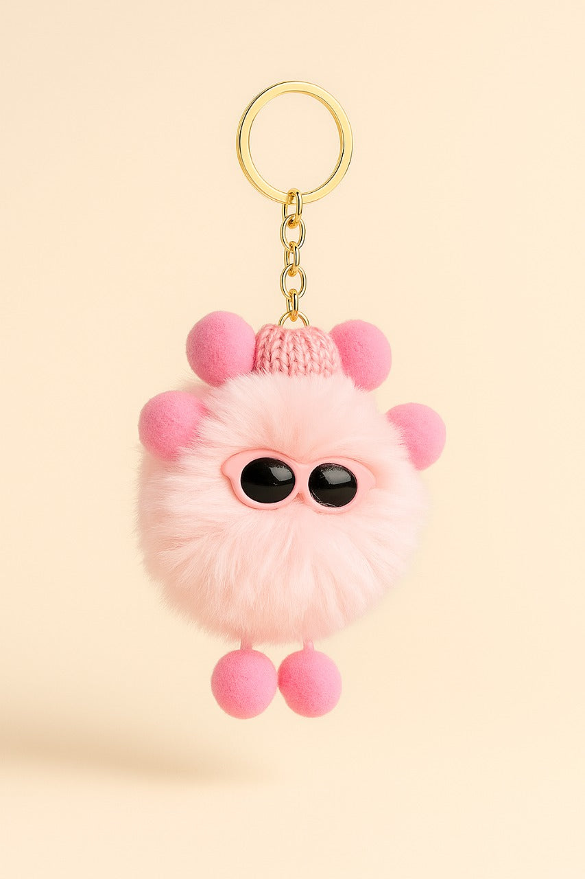 💖 Pink Pookie Keychain – Sweet, Soft & Lovable