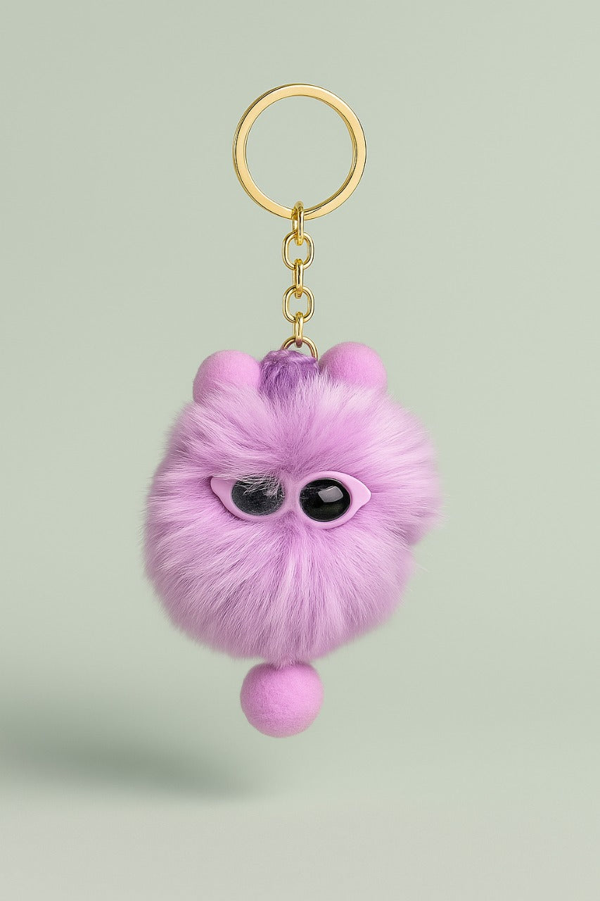 💜Purple Pookie Keychain – Magical, Soft & Charming