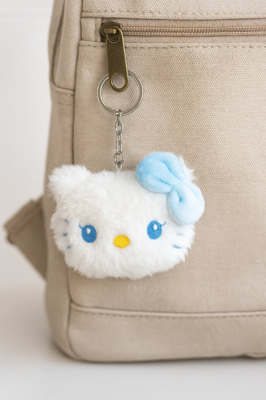 Blue Kitty Keychain – Soft, Cuddly & Adorable