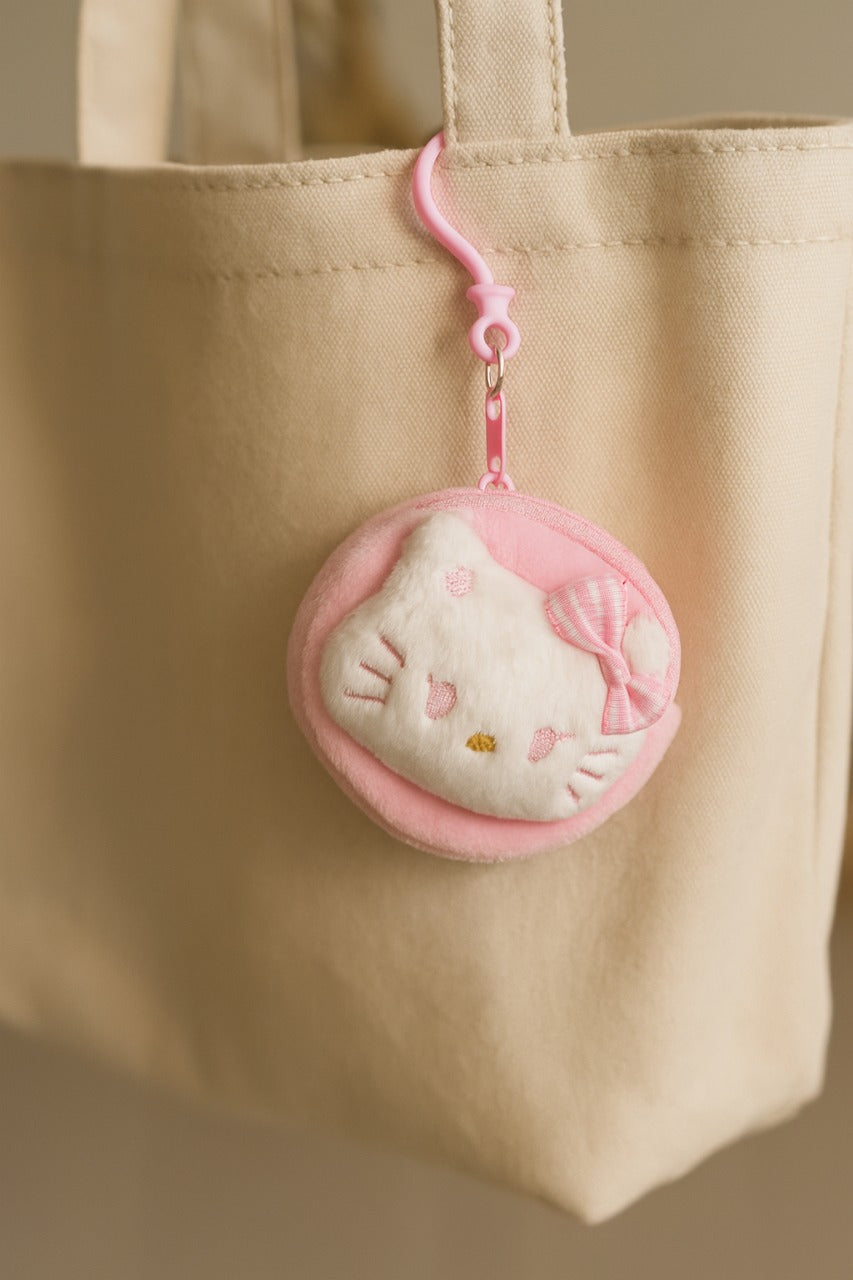 💖 Kitty Pouchie Blush – Cute White & Pink Pouch Keychain