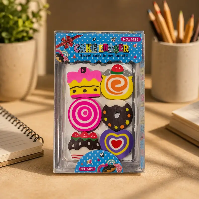 Cake Eraser Set - Sweet Cake (6 Pieces)