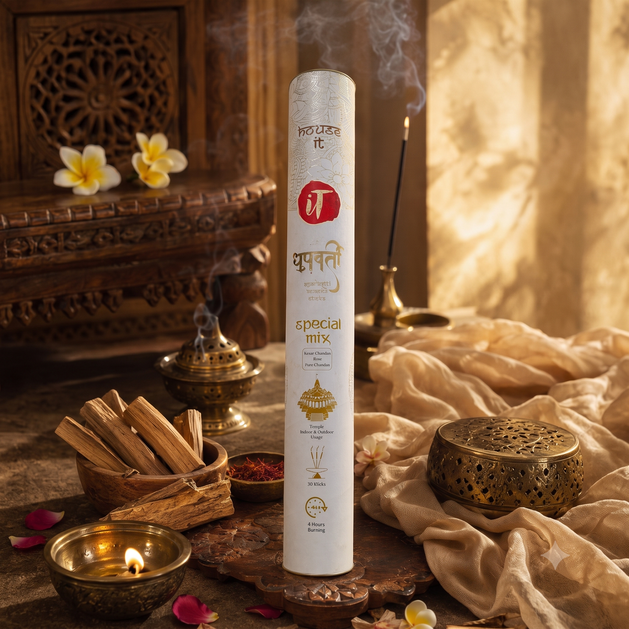 Dhoopwati Kesar Chandan Pure Chandan Rose Special Mix
